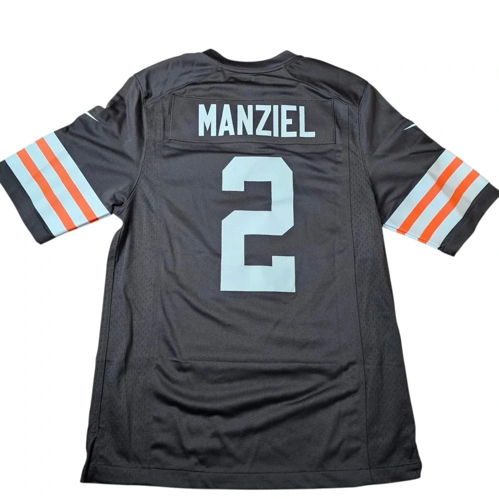 Cleveland Browns Johnny Manziel #2 Nike NFL Jersey Brown Small On Field Print